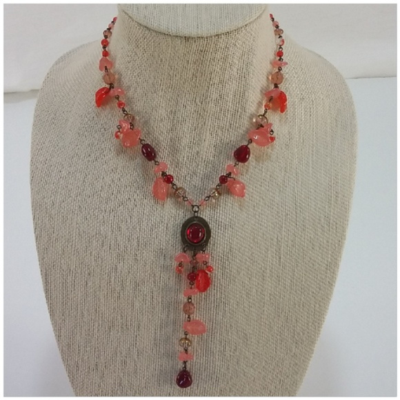 Multi Color Beaded Necklace - Picture 2 of 8